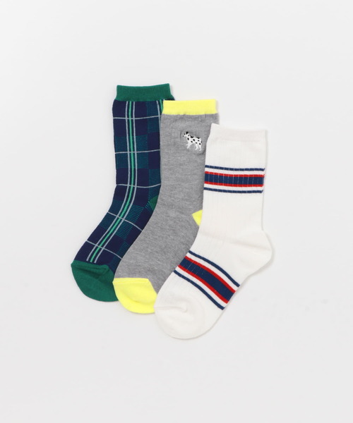 URBAN RESEARCH DOORS(アーバンリサーチドアーズ)の「パックソックス(KIDS)(ソックス/靴下・キッズ・グレー系その他/ピンク系その他・16-18/19-21cm)」の1枚目の写真