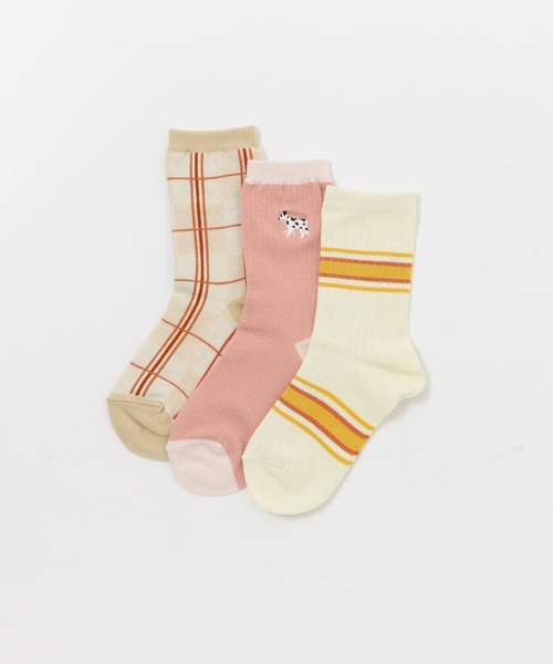 URBAN RESEARCH DOORS(アーバンリサーチドアーズ)の「パックソックス(KIDS)(ソックス/靴下・キッズ・グレー系その他/ピンク系その他・16-18/19-21cm)」の3枚目の写真