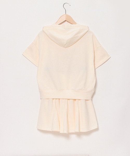 LOVETOXIC（ラブトキシック）の「カットフレアースカートSETUP（ワンピース・キッズ・アイボリー/トップグレー/ブラック・L/S/SS/M）」の4枚目の写真
