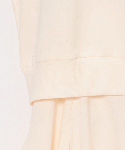 LOVETOXIC（ラブトキシック）の「カットフレアースカートSETUP（ワンピース・キッズ・アイボリー/トップグレー/ブラック・L/S/SS/M）」の8枚目の写真