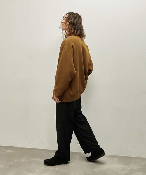 JUNRED（ジュンレッド）の「リブニットルーズカーディガン（カーディガン/ボレロ・メンズ・ブラック/ブラウン/イエロー/グリーン・S/M/L）」の14枚目の写真