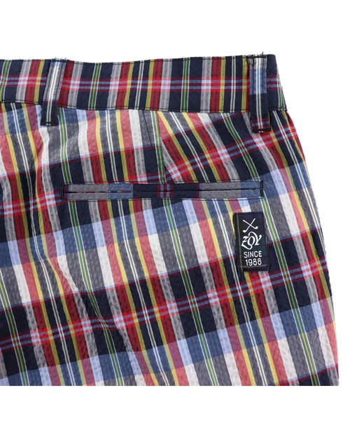 ZOY（ゾーイ）の「MENS クールマックスサッカー ロングパンツ（デニムパンツ・メンズ・グリーン系その他/レッド系その他・82/88/85/79/92）」の3枚目の写真
