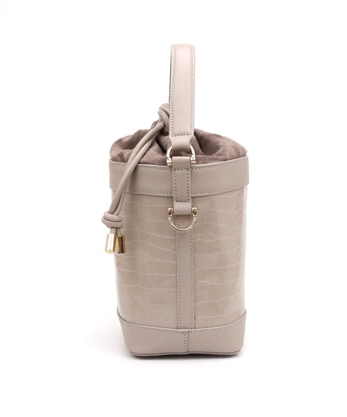 MIAN (ミアン)の「筒型2wayショルダーバッグ(ショルダーバッグ・レディース・グレイッシュベージュ/ブラウン/ブラック・FREE)」の21枚目の写真