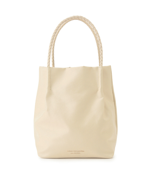 ROPE' PICNIC（ロペピクニック）の「新色追加/洗えるメッシュハンドルミドルトートバッグ（トートバッグ・レディース・レッド系その他/グリーン系その他/キナリ/ブラック/ブルー系その他4/ダークパープル/シルバー/イエロー系その他2/ピンク系その他2/ベージュ系その他/ボルドー/ブルー系その他3・FREE）」の2枚目の写真