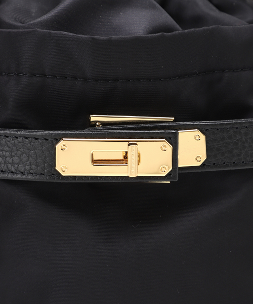 sita parantica(シータパランティカ)の「《別注》【SITA PARANTICA/シータパランティカ】ナイロン バケツバッグ(ショルダーバッグ・レディース・ブラック・FREE)」の8枚目の写真