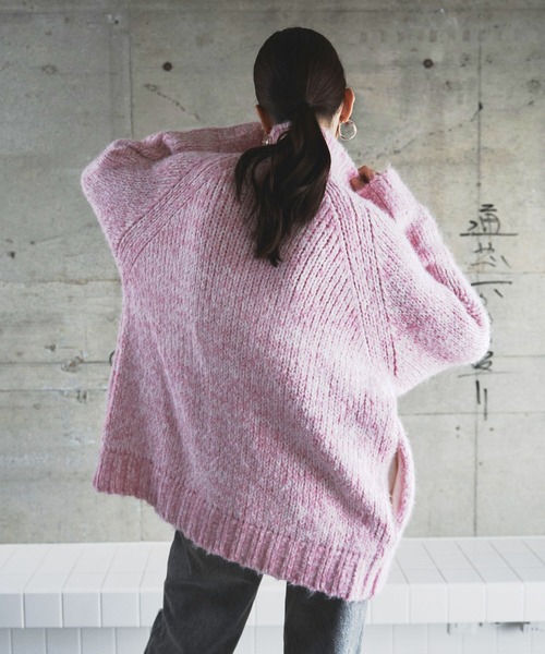 BLONDEY（ブロンディ）の「ドライバーズニット（ニット/セーター・レディース・グレー/ブルー/チャコールグレー/ピンク・FREE）」の10枚目の写真