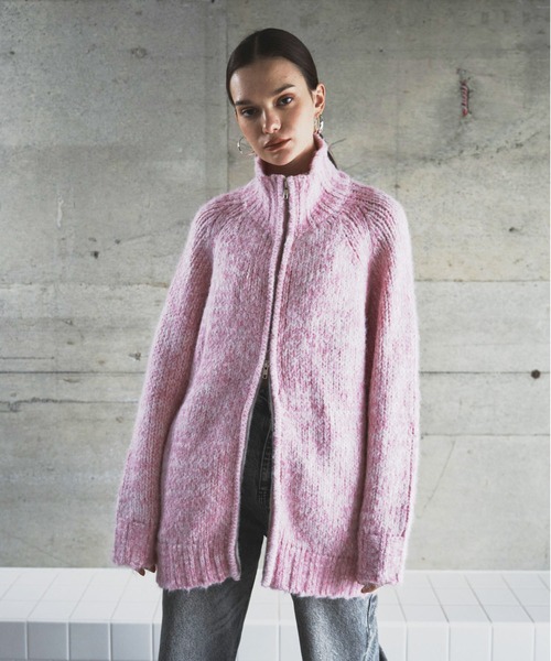 BLONDEY（ブロンディ）の「ドライバーズニット（ニット/セーター・レディース・グレー/ブルー/チャコールグレー/ピンク・FREE）」の7枚目の写真