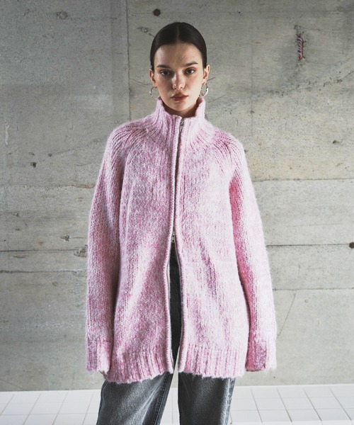 BLONDEY（ブロンディ）の「ドライバーズニット（ニット/セーター・レディース・グレー/ブルー/チャコールグレー/ピンク・FREE）」の8枚目の写真