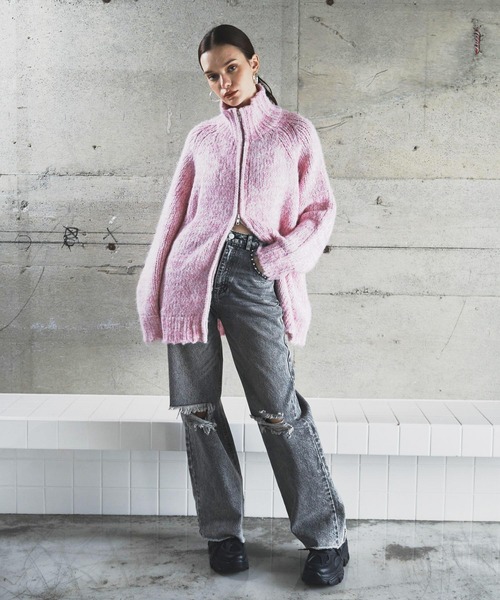 BLONDEY（ブロンディ）の「ドライバーズニット（ニット/セーター・レディース・グレー/ブルー/チャコールグレー/ピンク・FREE）」の18枚目の写真