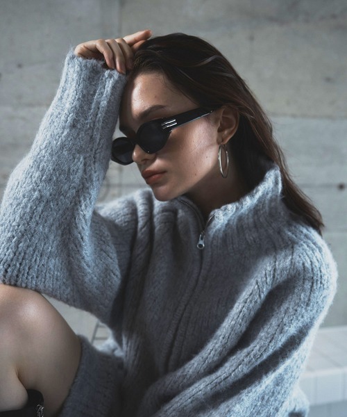 BLONDEY（ブロンディ）の「ドライバーズニット（ニット/セーター・レディース・グレー/ブルー/チャコールグレー/ピンク・FREE）」の19枚目の写真