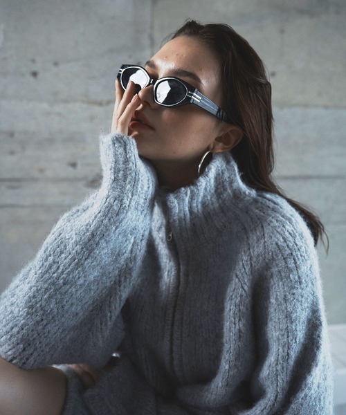 BLONDEY（ブロンディ）の「ドライバーズニット（ニット/セーター・レディース・グレー/ブルー/チャコールグレー/ピンク・FREE）」の20枚目の写真