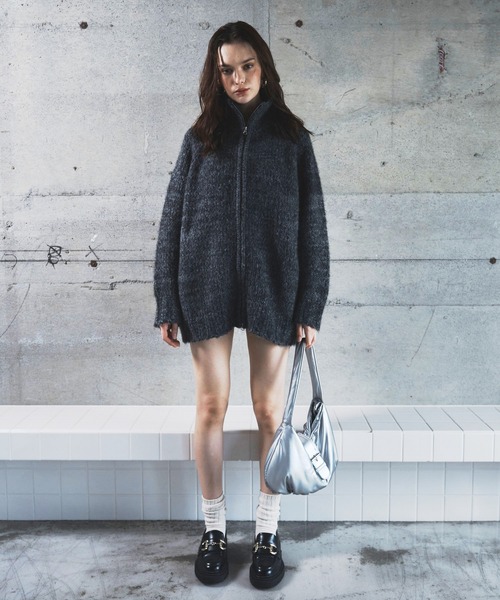 BLONDEY（ブロンディ）の「ドライバーズニット（ニット/セーター・レディース・グレー/ブルー/チャコールグレー/ピンク・FREE）」の5枚目の写真