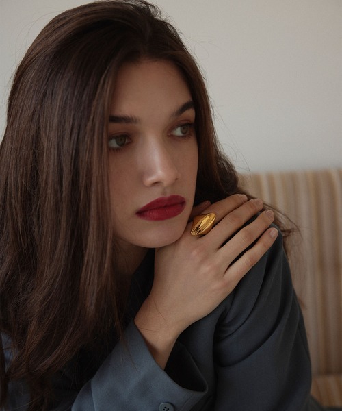 CENE（セネ）の「【CENE】セネ/オーバルプレートリング（リング・レディース・ゴールド・#11/#13/#9）」の9枚目の写真