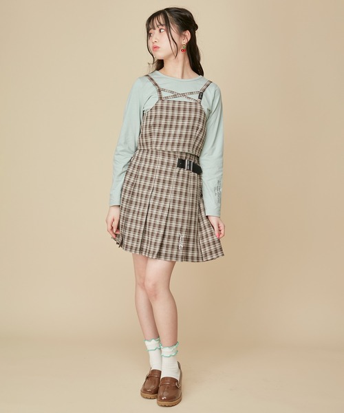 JENNI（ジェニィ）の「ダブルメローリブクルーソックス（ソックス/靴下・キッズ・オフホワイト/サックスブルー/ラベンダー・22-24cm/19-21cm）」の6枚目の写真