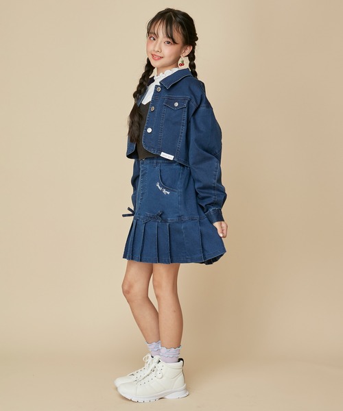 JENNI（ジェニィ）の「ダブルメローリブクルーソックス（ソックス/靴下・キッズ・オフホワイト/サックスブルー/ラベンダー・22-24cm/19-21cm）」の13枚目の写真