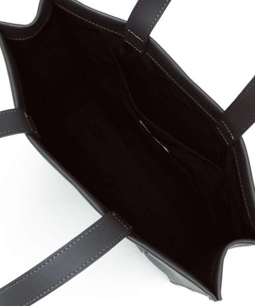 SHIPS any（シップス エニィ）の「SHIPS any: スクエア フェイクレザー トートバッグ（トートバッグ・メンズ・ダークグレー/ブラック・0）」の11枚目の写真