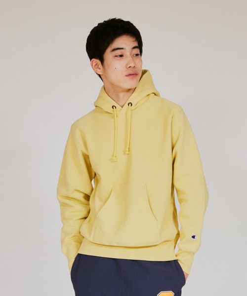 Champion（チャンピオン）の「【Champion/チャンピオン】メンズ リバースウィーブ(R) フーデッドスウェットシャツ（パーカー・メンズ・オートミール/ホワイト/ネイビー系1/ブラック/シルバーグレー/ダークネイビー/ダークグリーン系/ダークブラウン/ブルーグレー/イエロー系その他・SMALL/X-LARGE/MEDIUM/LARGE/XX-LARGE）」の10枚目の写真