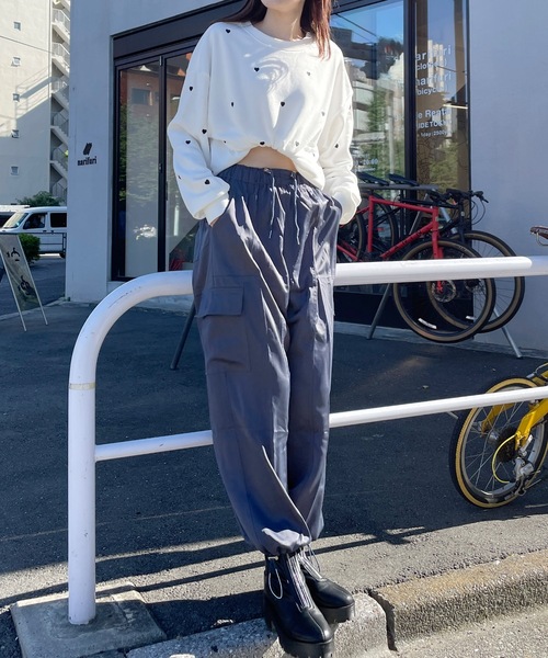 one way（ワンウェイ）の「ハートまみれトレーナー（スウェット・レディース・ホワイト/ブラック/ライトピンク/グレー・FREE）」の16枚目の写真