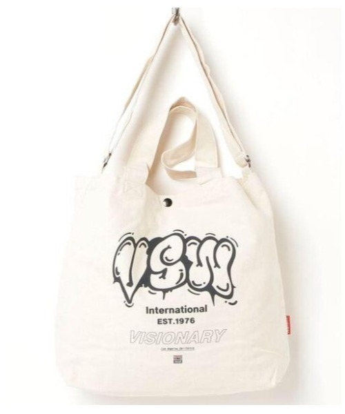 VISION STREET WEAR(ヴィジョンストリートウェア)の「【VISION】VISION 帆布プリント 2Way トート(ST)(トートバッグ・メンズ・その他2/その他4/その他3/その他1・FREE)」の1枚目の写真