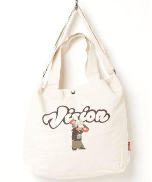 VISION STREET WEAR(ヴィジョンストリートウェア)の「【VISION】VISION 帆布プリント 2Way トート(ST)(トートバッグ・メンズ・その他2/その他4/その他3/その他1・FREE)」の4枚目の写真