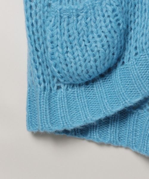 JEANASIS（ジーナシス）の「2GモヘアVカーディガン/ 983814（カーディガン/ボレロ・レディース・レッド/チャコールグレー/ライトブルー/オフホワイト・FREE）」の13枚目の写真