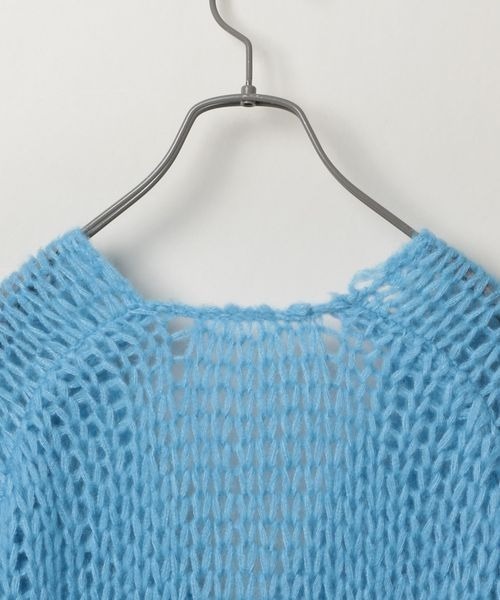 JEANASIS（ジーナシス）の「2GモヘアVカーディガン/ 983814（カーディガン/ボレロ・レディース・レッド/チャコールグレー/ライトブルー/オフホワイト・FREE）」の15枚目の写真