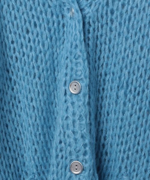 JEANASIS（ジーナシス）の「2GモヘアVカーディガン/ 983814（カーディガン/ボレロ・レディース・レッド/チャコールグレー/ライトブルー/オフホワイト・FREE）」の16枚目の写真