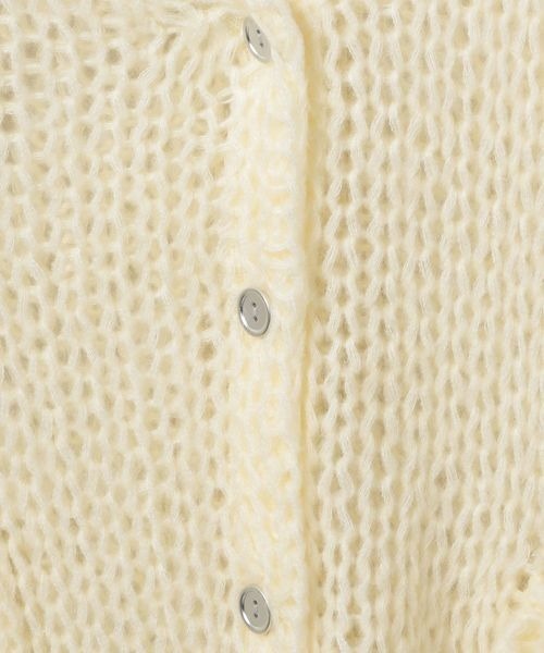 JEANASIS（ジーナシス）の「2GモヘアVカーディガン/ 983814（カーディガン/ボレロ・レディース・レッド/チャコールグレー/ライトブルー/オフホワイト・FREE）」の17枚目の写真