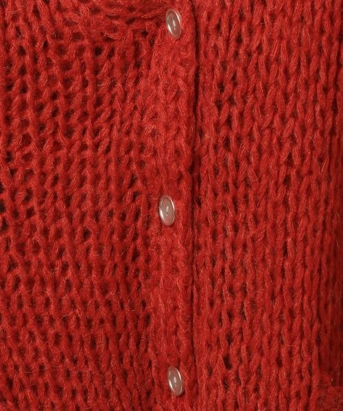 JEANASIS（ジーナシス）の「2GモヘアVカーディガン/ 983814（カーディガン/ボレロ・レディース・レッド/チャコールグレー/ライトブルー/オフホワイト・FREE）」の19枚目の写真