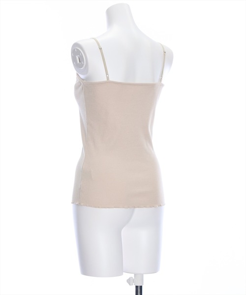 clear（クリア）の「リブキャミソール [着回し力抜群 大人 カジュアル]≪2024AW≫（キャミソール・レディース・ブラック/ベージュ/オフホワイト/ピンク・F）」の7枚目の写真