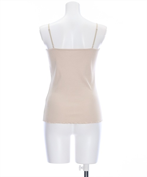 clear（クリア）の「リブキャミソール [着回し力抜群 大人 カジュアル]≪2024AW≫（キャミソール・レディース・ブラック/ベージュ/オフホワイト/ピンク・F）」の8枚目の写真