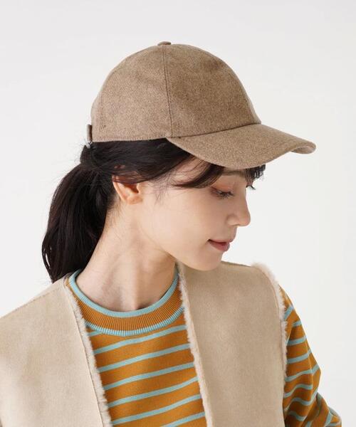 en recre（アンレクレ）の「【Benelli Montacone】キャップ（キャップ・レディース・ダークネイビー/Beige・FREE）」の11枚目の写真