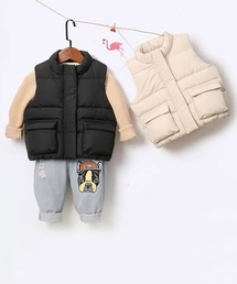 Bambin（ボンバン）の「【 Bambin / ボンバン 】 スタンドネック 中綿 ベスト（ベスト・キッズ）」