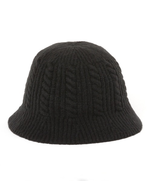 LAKOLE（ラコレ）の「ケーブルニットベルハット / 980303（ハット・レディース・オフホワイト/グレー/ブラック・FREE）」の4枚目の写真