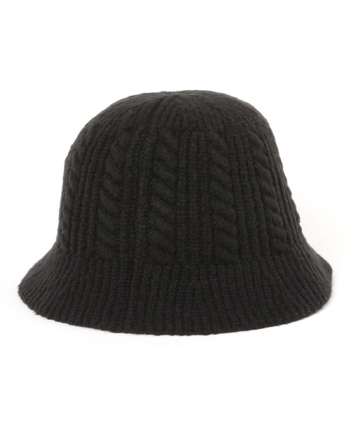 LAKOLE（ラコレ）の「ケーブルニットベルハット / 980303（ハット・レディース・オフホワイト/グレー/ブラック・FREE）」の5枚目の写真