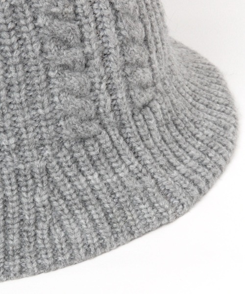 LAKOLE（ラコレ）の「ケーブルニットベルハット / 980303（ハット・レディース・オフホワイト/グレー/ブラック・FREE）」の11枚目の写真