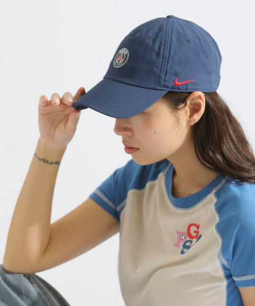 NIKE（ナイキ）の「【NIKE / ナイキ】PSG U NK CLUB CAP US CB L（キャップ・メンズ・ネイビー/ブラック・FREE）」の4枚目の写真