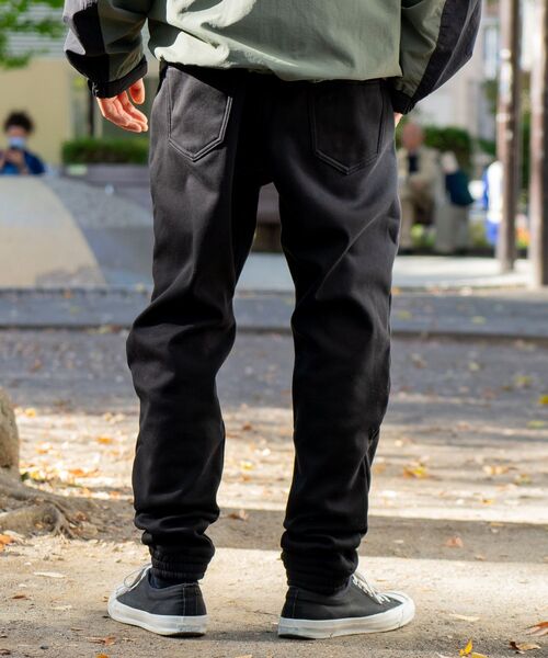 JEANS MATE（ジーンズメイト）の「【スペースグラム】蓄熱裏フリース 　暖かジョガーパンツ 　冬服　 暖パン（その他パンツ・メンズ・ブルー/ブラック/インディゴブルー・MEDIUM/X-LARGE/LARGE）」の13枚目の写真