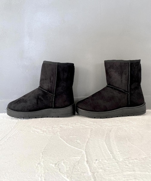 SOROTTO（ソロット）の「厚底ムートンブーツ（ブーツ・レディース・ダークブラウン/ベージュ/ブラック・L/S/M/LL）」の5枚目の写真