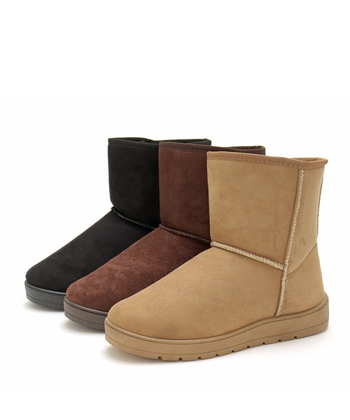 SOROTTO（ソロット）の「厚底ムートンブーツ（ブーツ・レディース・ダークブラウン/ベージュ/ブラック・L/S/M/LL）」の13枚目の写真