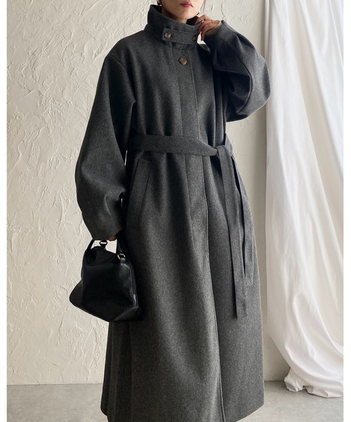 まちゃ ♡セオリー♡未使用に近い　トレンチコート　ステンカラー　ベルト まちゃ ♡セオリー♡未使用に近い トレンチコート ステンカラー ベルト