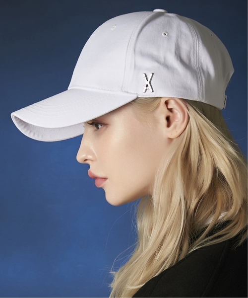 VARZAR(バザール)の「《追加2》【VARZAR/バザール】Stud logo over fit ball cap(キャップ・レディース・ベージュ/ネイビー/ブラック/ホワイト・FREE)」の1枚目の写真