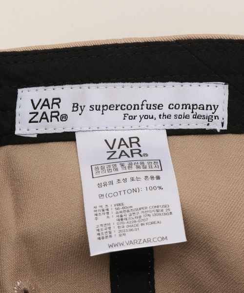 VARZAR(バザール)の「《追加2》【VARZAR/バザール】Stud logo over fit ball cap(キャップ・レディース・ベージュ/ネイビー/ブラック/ホワイト・FREE)」の18枚目の写真
