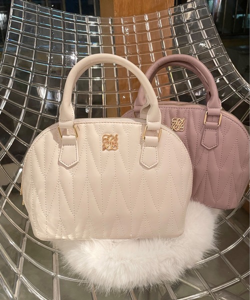 one wayザッカ（ワンウェイザッカ）の「キルティング２WAYボストン（ボストンバッグ・レディース・アイボリー/ピンク/ブラック/グレー・FREE）」の5枚目の写真