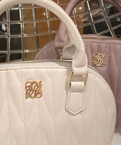 one wayザッカ（ワンウェイザッカ）の「キルティング２WAYボストン（ボストンバッグ・レディース・アイボリー/ピンク/ブラック/グレー・FREE）」の8枚目の写真