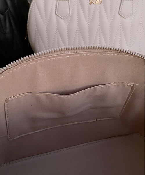 one wayザッカ（ワンウェイザッカ）の「キルティング２WAYボストン（ボストンバッグ・レディース・アイボリー/ピンク/ブラック/グレー・FREE）」の16枚目の写真