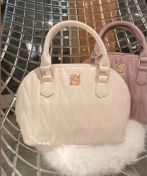 one wayザッカ（ワンウェイザッカ）の「キルティング２WAYボストン（ボストンバッグ・レディース・アイボリー/ピンク/ブラック/グレー・FREE）」の6枚目の写真