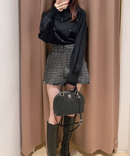 one wayザッカ（ワンウェイザッカ）の「キルティング２WAYボストン（ボストンバッグ・レディース・アイボリー/ピンク/ブラック/グレー・FREE）」の18枚目の写真