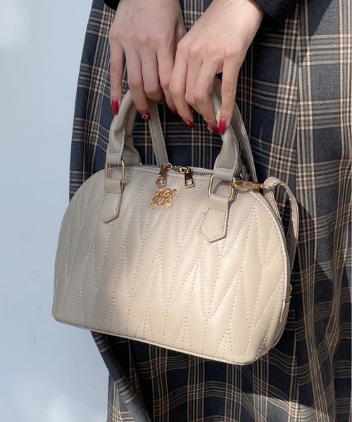 one wayザッカ（ワンウェイザッカ）の「キルティング２WAYボストン（ボストンバッグ・レディース・アイボリー/ピンク/ブラック/グレー・FREE）」の22枚目の写真