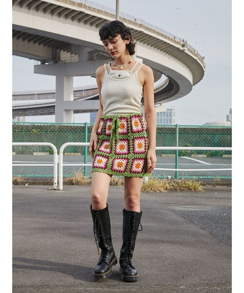 jouetie（ジュエティ）の「レイヤードキャミソール（キャミソール・レディース・ピンク/ブラック/オフホワイト/レッド/ネイビー・MEDIUM）」の17枚目の写真